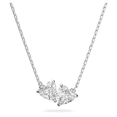 Swarovski Mesmera Soul Halskette, Herz, Weiss, Rhodiniert im Sale